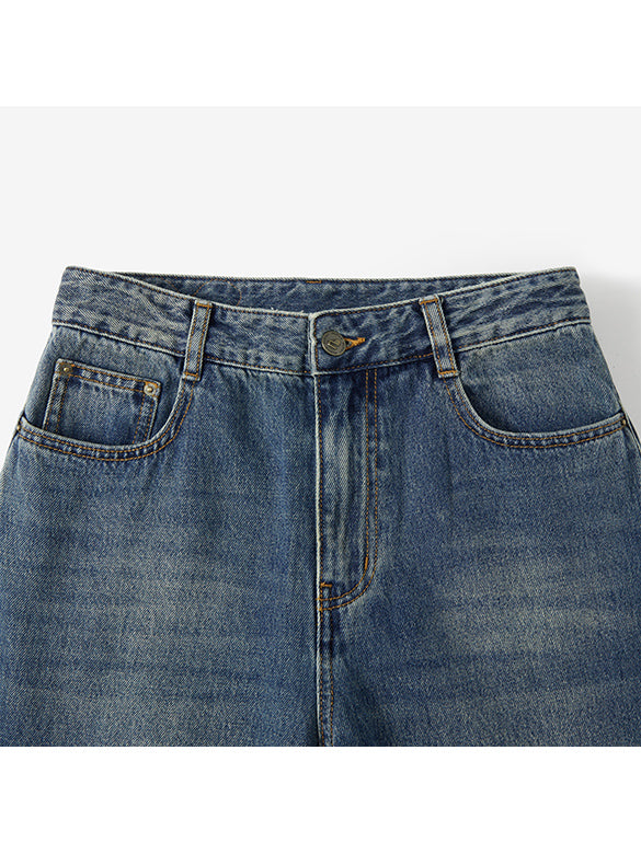 Switching Design Denim Pants