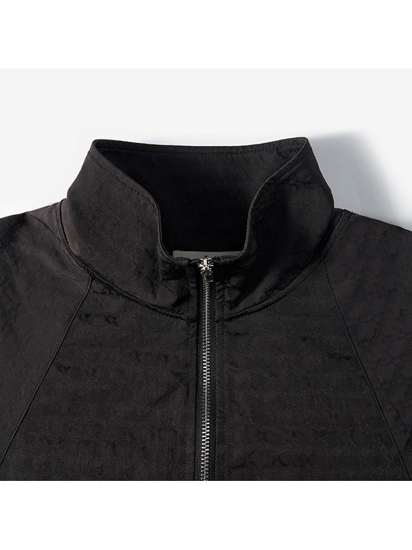 Monogram Pattern Zipper Blouson