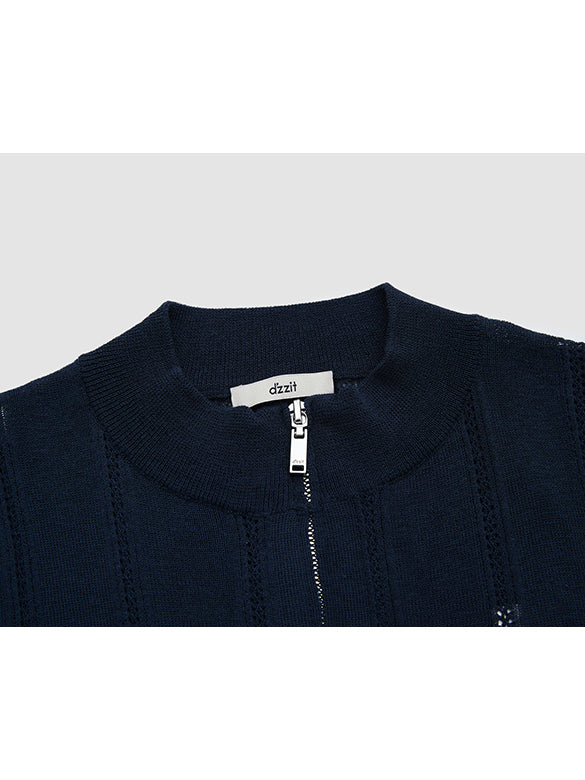 Line Retro Zipper Knit