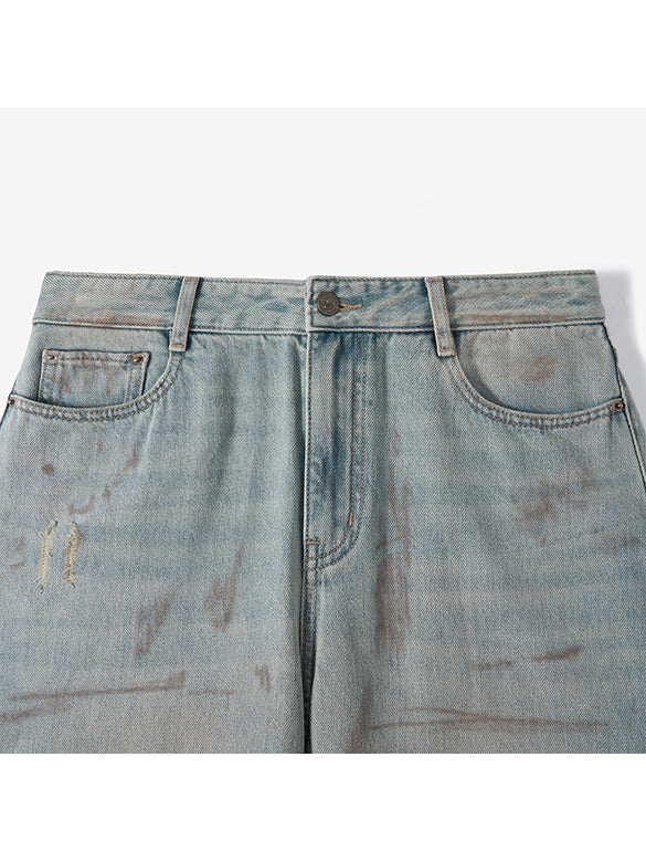 Dirty Denim Pants