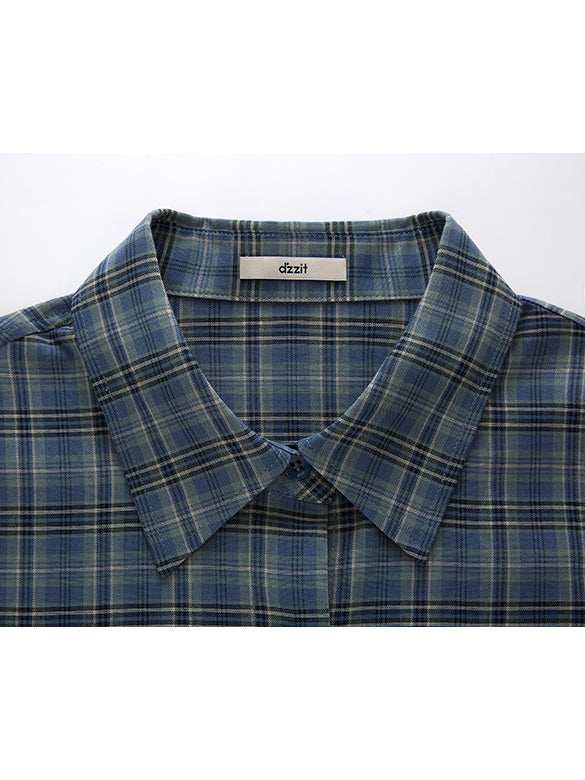 Embroidery Plaid Shirt