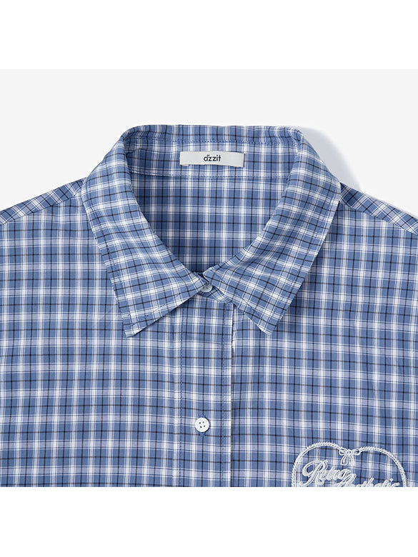 Plaid Shirt Blouson