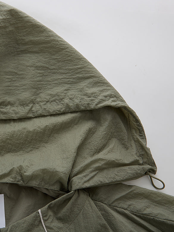 Nylon Design hoodie Blouson