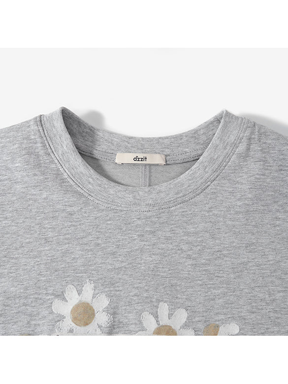 Printed Embroidery Balloon T-shirt