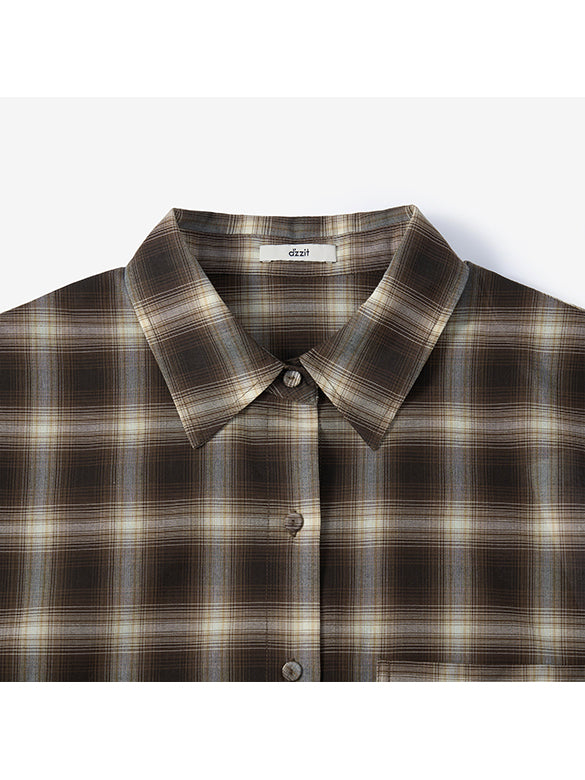 Patch Plaid Shirt