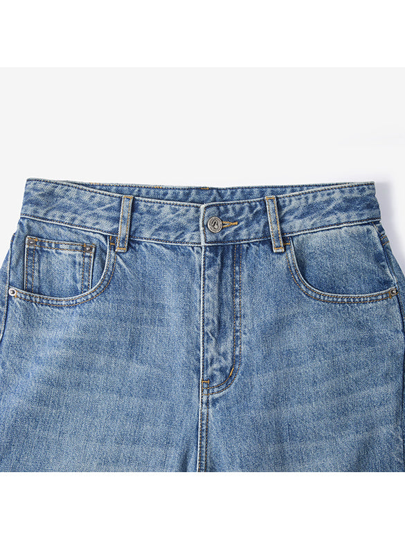 Bi-color Switch Denim Pants