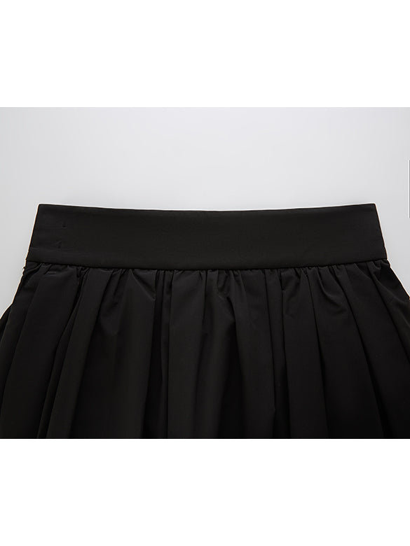 Padded Taffeta Skirt