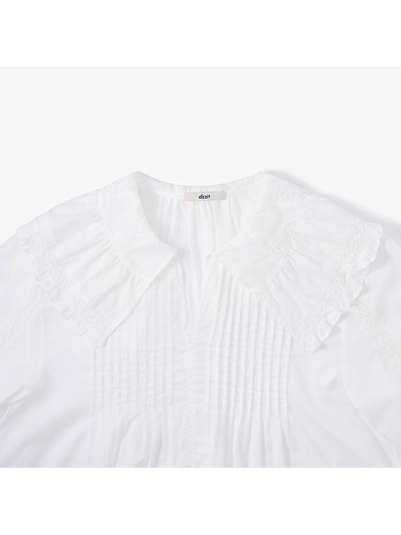 Big Frill Collar Blouse