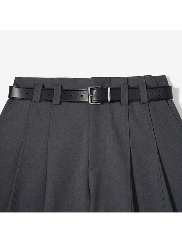Belted Slacks Cargo Pants