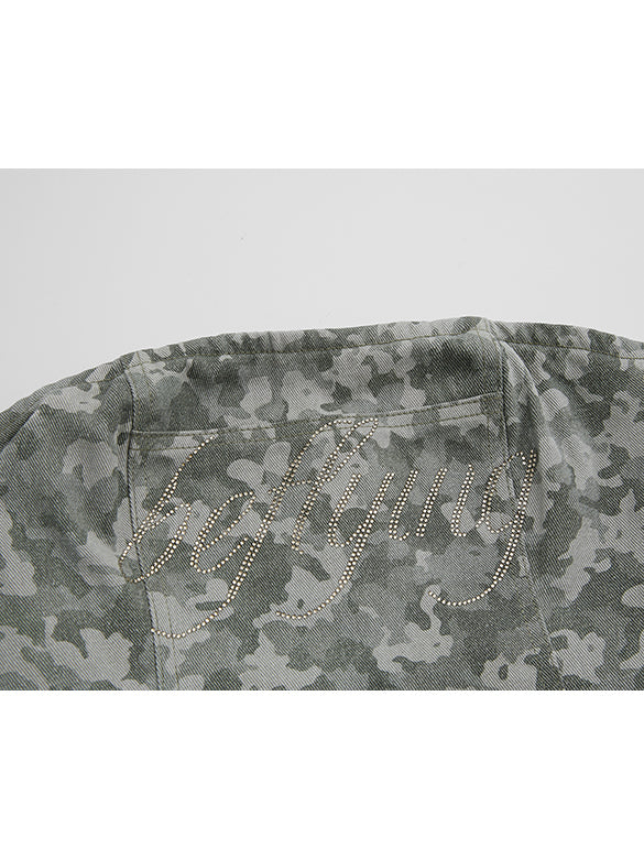 Camouflage Denim Bustier
