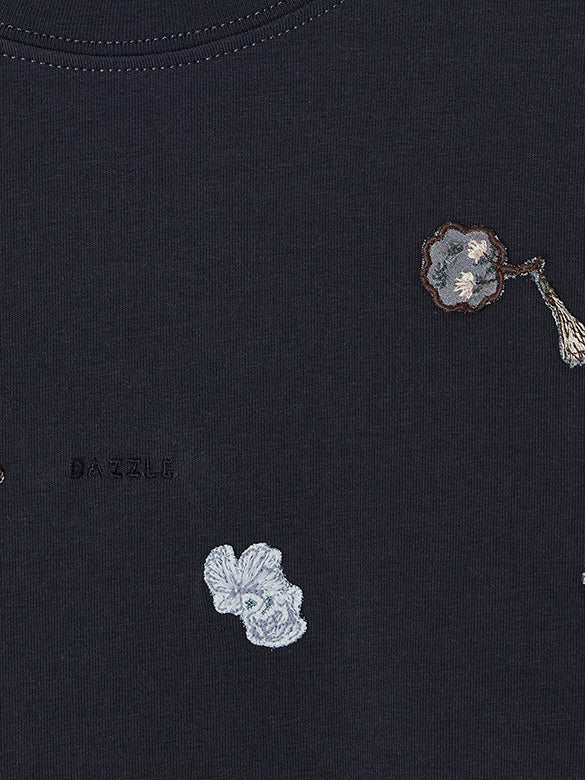 Embroidery Design Asymmetry Top