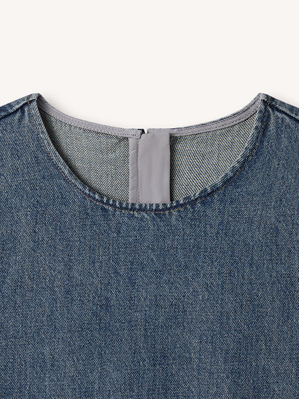 Sleeveless Denim Dress