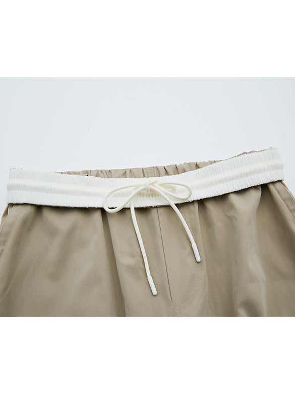 Waist Rubber Cargo Pants