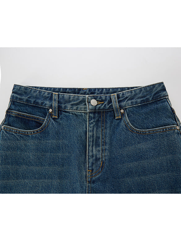Hem Switch Flare Denim Pants