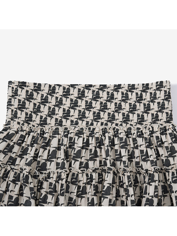 Monogram printed Skirt