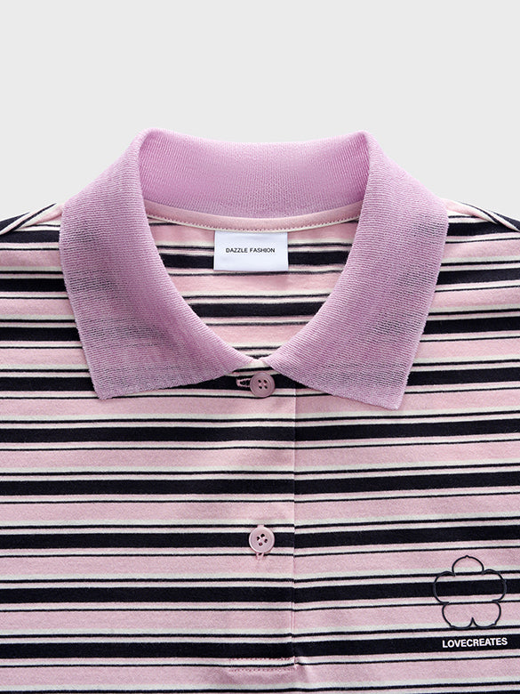 Stripe Polo Top