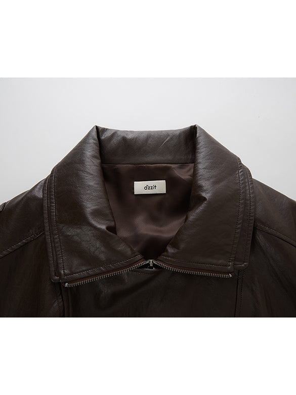Fake Leather Riders Jacket