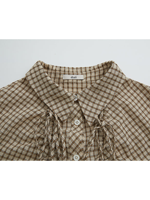Plaid Code Design Shirt