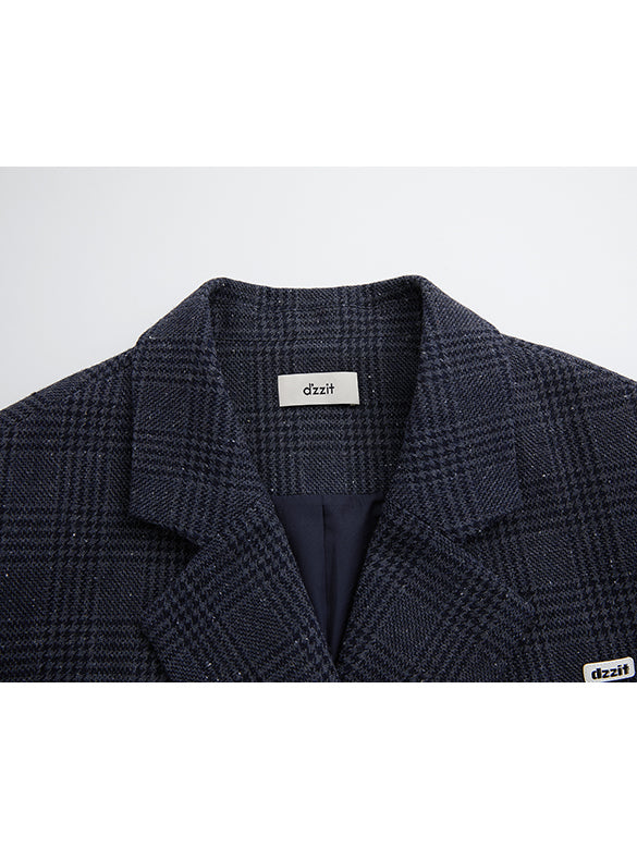 Plaid Tweed Jacket