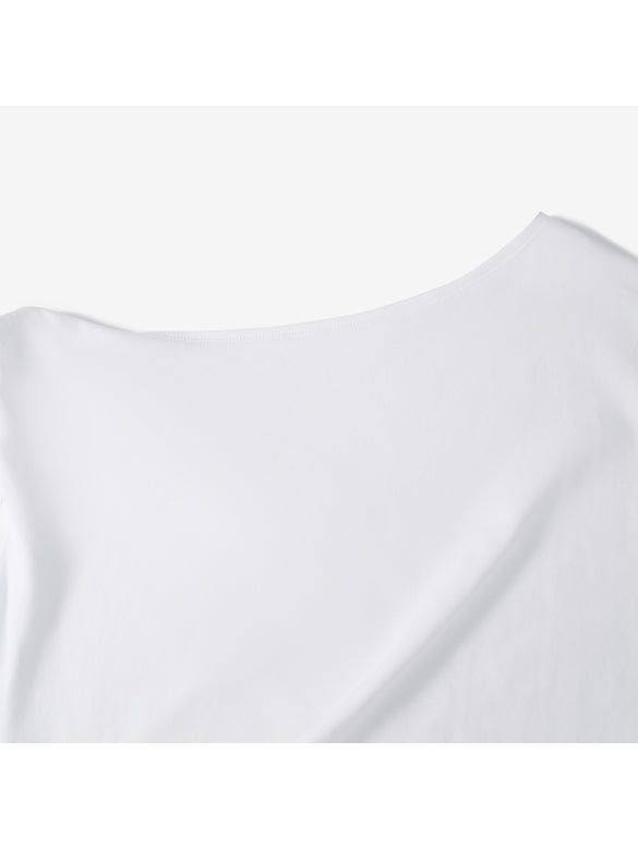 One-shoulder Design T-shirt