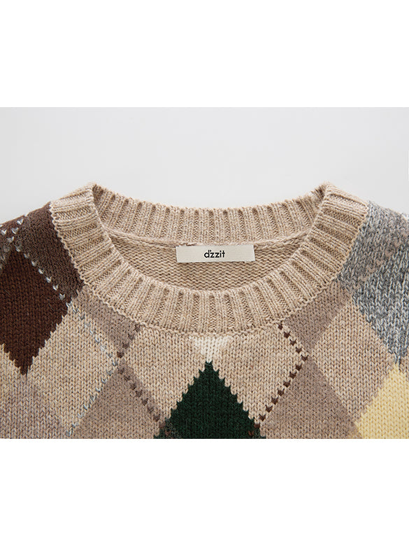 Argyle Knit Vest