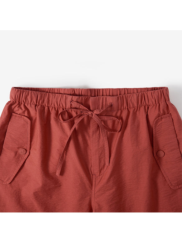 Red Nylon Work Pants