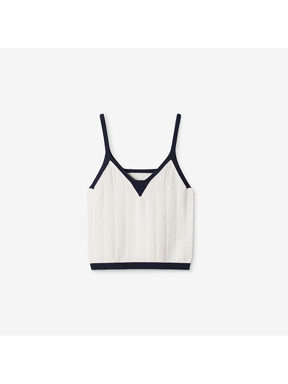 Piping Ensemble Knit Top