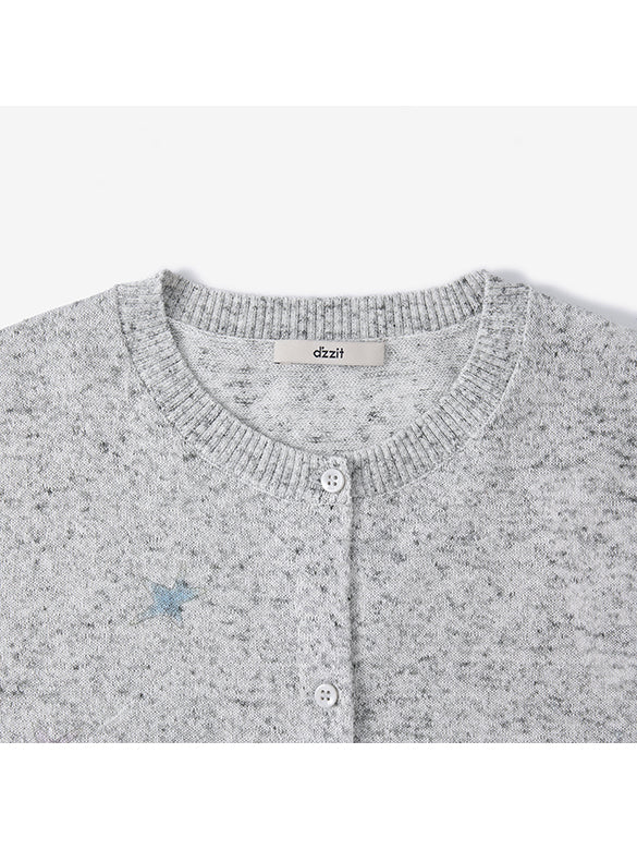 Button Sleeves Knit Cardigan