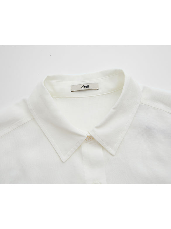 Waist Aperture Drape Shirt