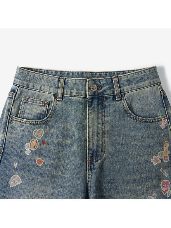Seal Style Denim Pants