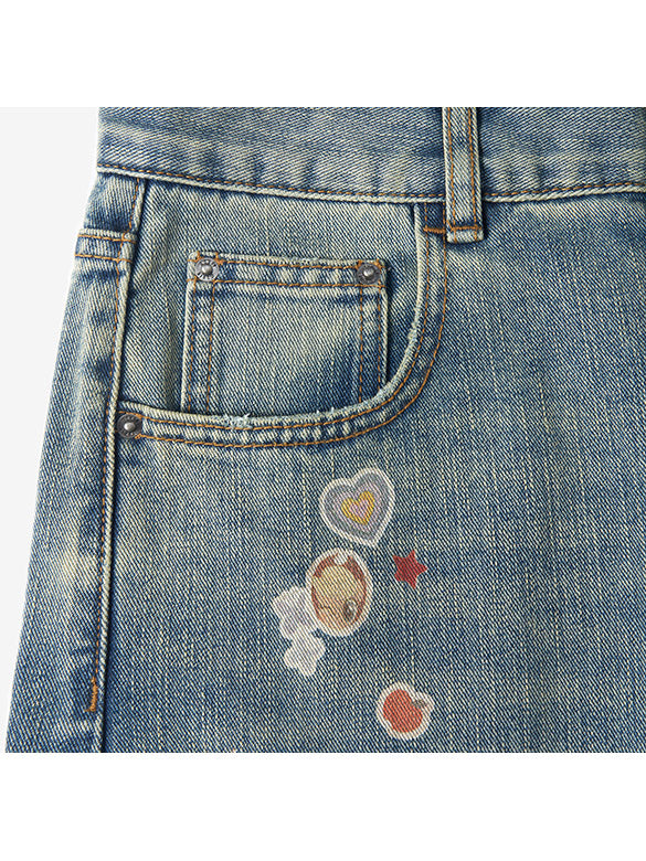 Seal Style Denim Pants