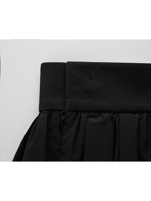 Padded Taffeta Skirt