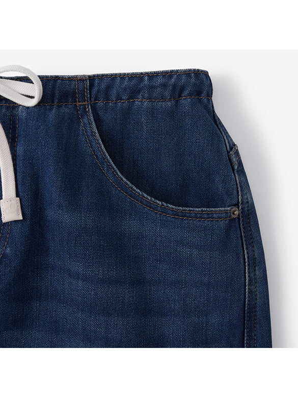 Waist Code Denim Pants