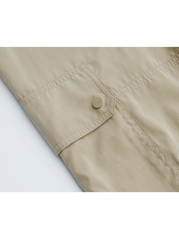 Waist Rubber Cargo Pants
