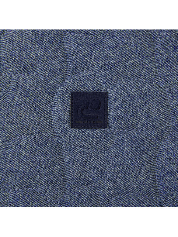 Corduroy Collar Denim Padded Jacket