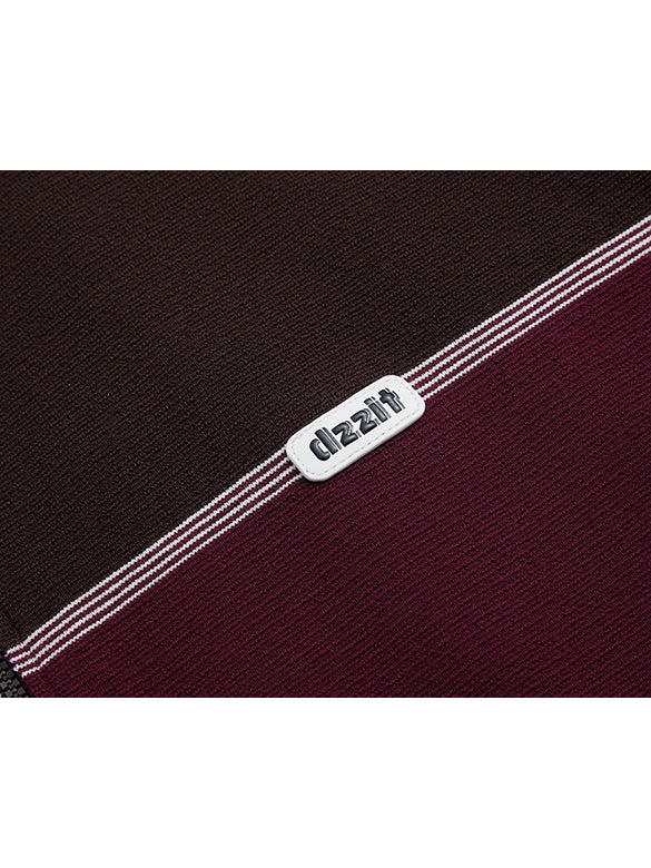 Retro Color Zipper Knit Outer