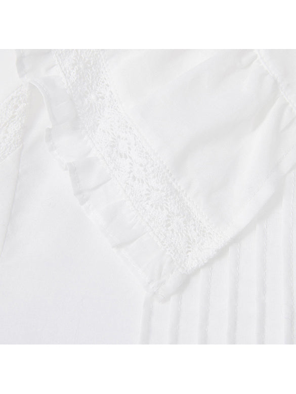 Big Frill Collar Blouse