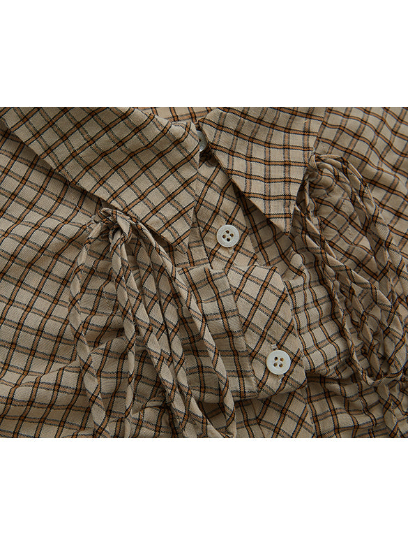 Plaid Code Design Shirt