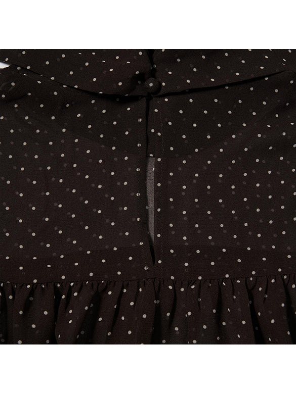 Dot Bow-tie Blouse