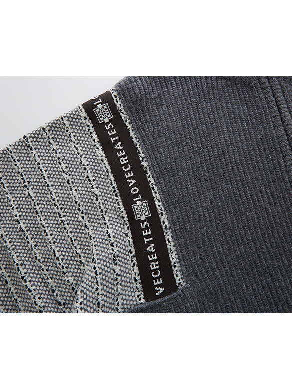 Pattern Zipper Knit
