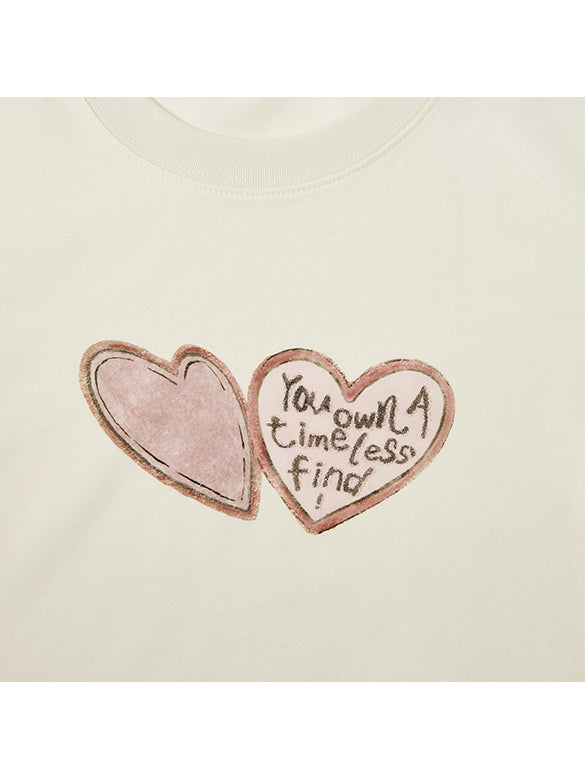 Heart Printed T-shirt
