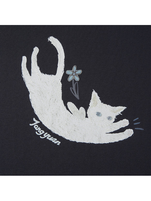 Cat Printed T-shirt