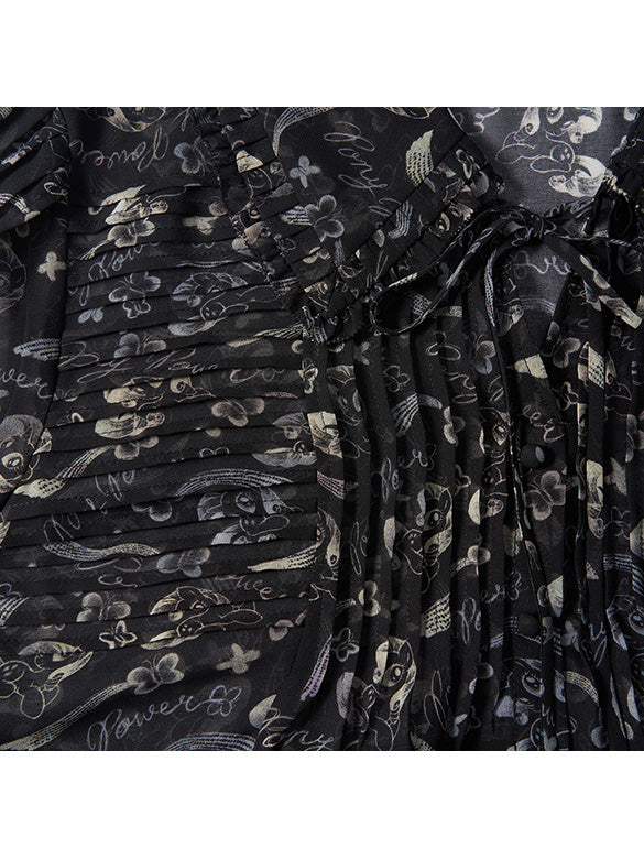 Printed Chiffon Blouse