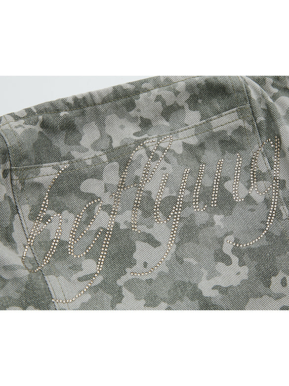 Camouflage Denim Bustier