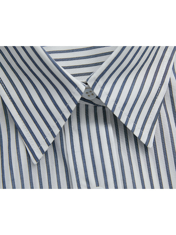 Printed Beads Stripe Shirt