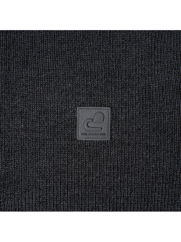 Bi-color Line Hoodie Knit