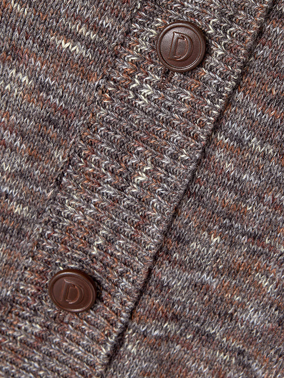 Heart Design Knit Cardigan