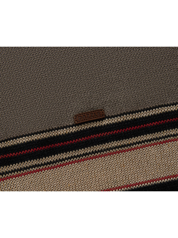Mixed Stripe Design Knit Top