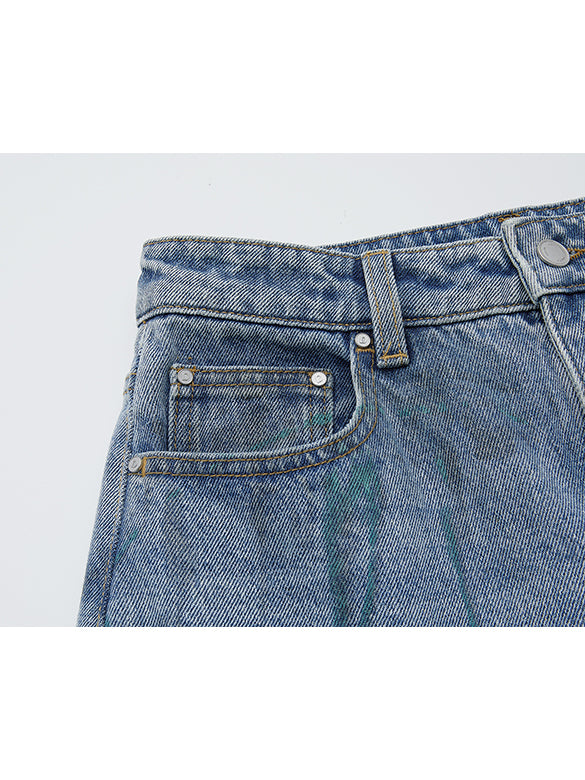 Character Printed Denim Pants