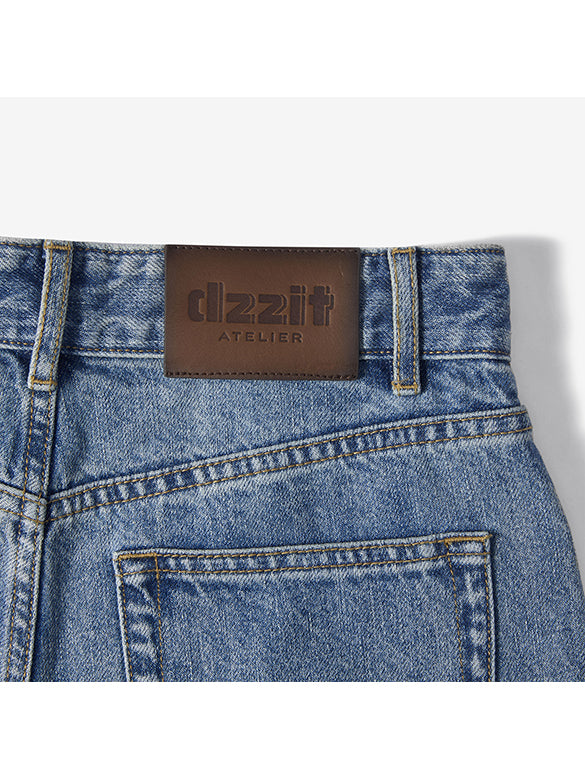 Bi-color Switch Denim Pants